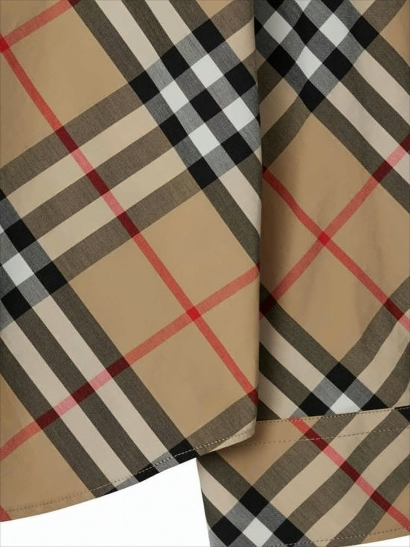 Burberry Classic Check Pattern Long-Sleeve Shirt