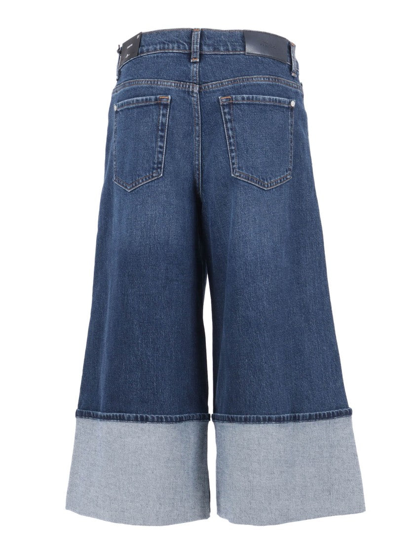 7 For All Mankind Radar Knickers With Wide Cuff
