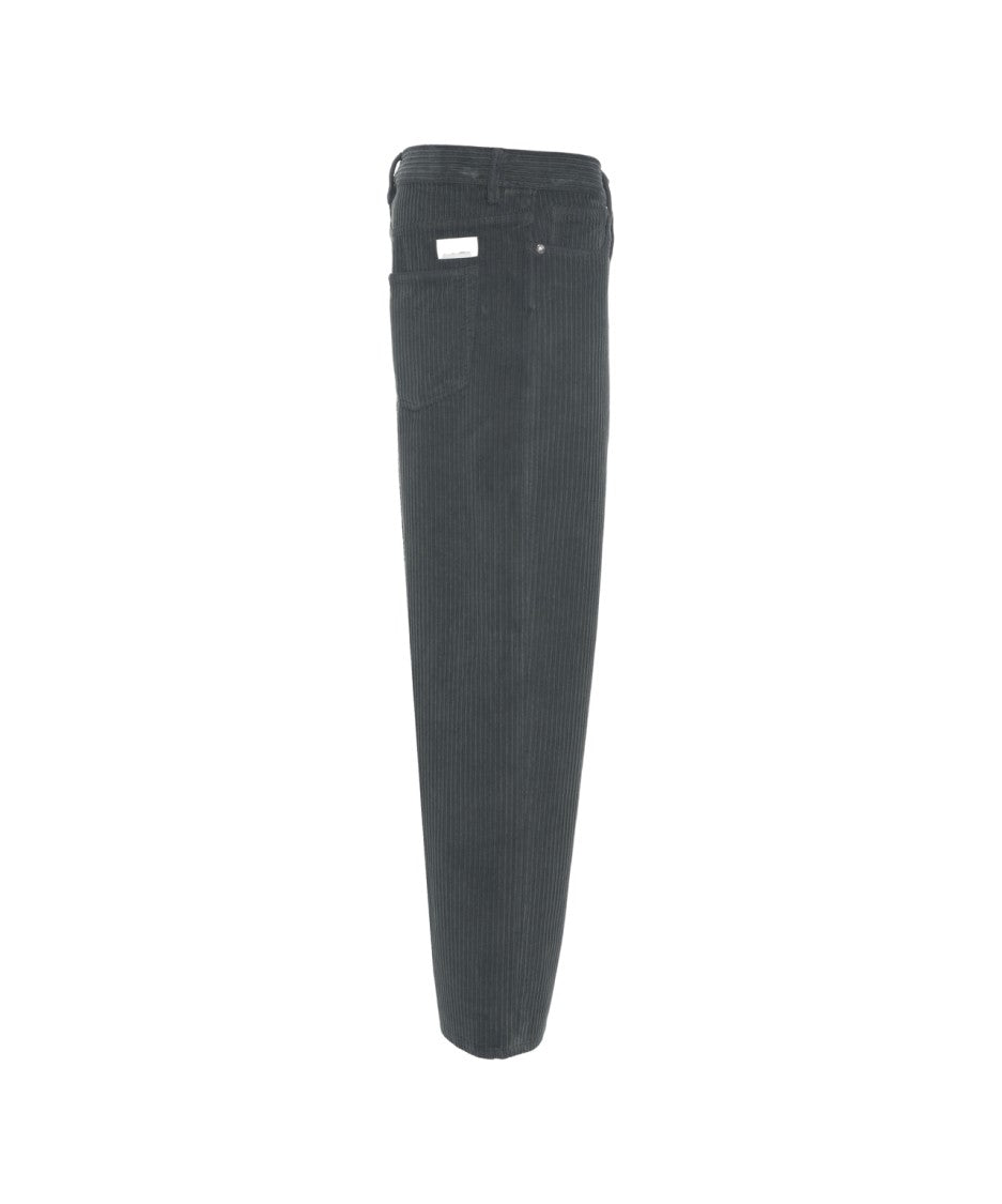 Nine In The Morning Corduroy Wide-Leg Trousers With Classic Five-Pocket Design