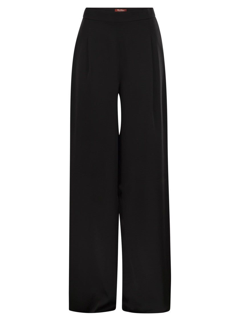 Max Mara Ieti - Flowing Trousers In Envers Satin