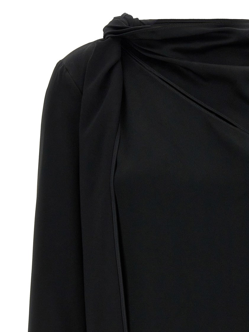 Givenchy Viscose Blend Blouse With Adjustable Sash