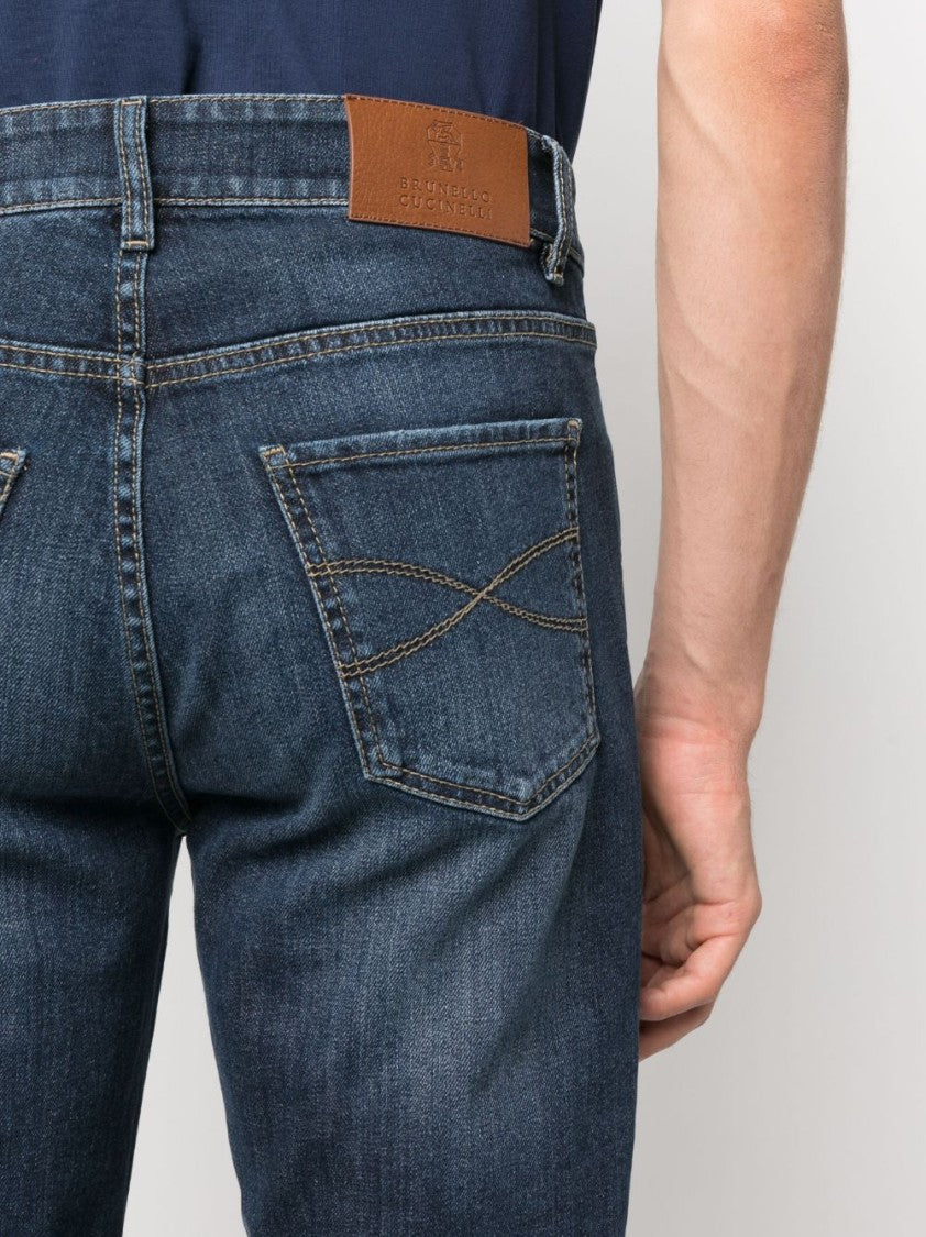 Brunello Cucinelli Mid-Rise Straight-Leg Jeans With Classic Five-Pocket Design