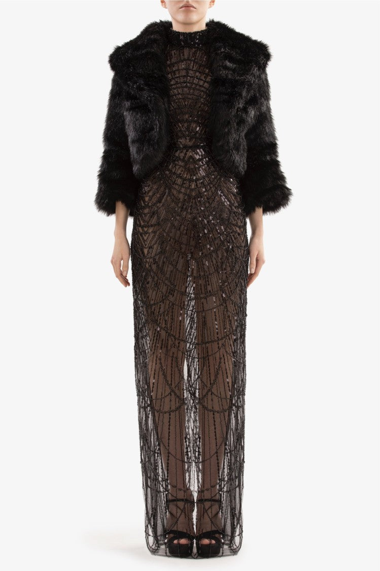 Saiid Kobeisy Long Beaded Dress