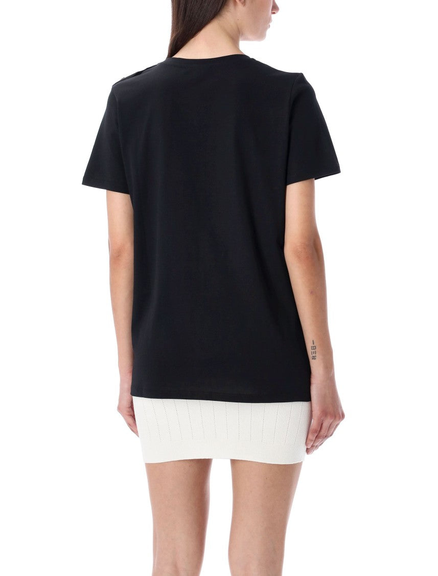 Balmain 3 Btn Logo Tshirt