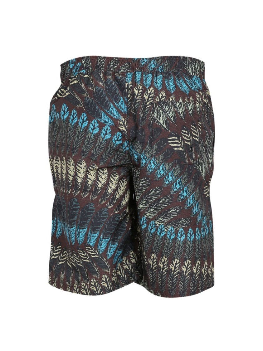 Marcelo Burlon Logo Print Boxer Swimsuit