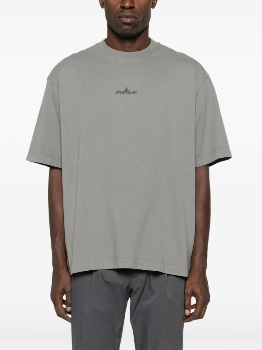 Stone Island Logo-Embroidered T-Shirt