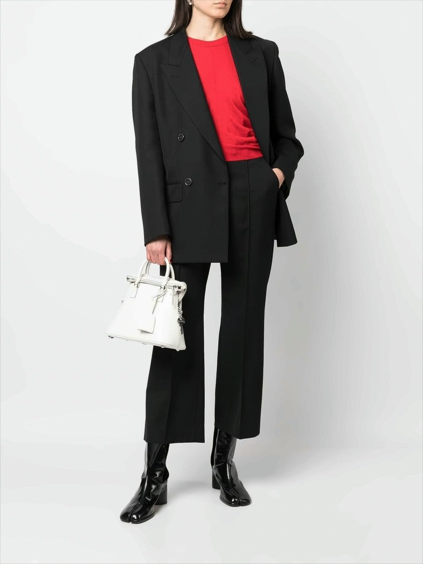Maison Margiela Textured Calf Leather Structured Mini Handbag