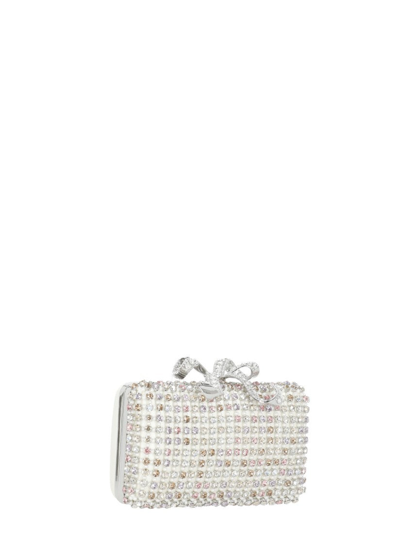 Self-Portrait Multi Crystal Clutch Bag