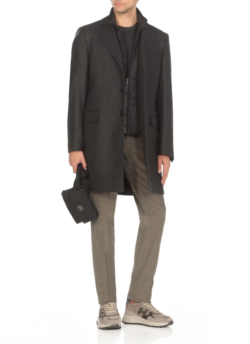 Fay Grey Wool Coat