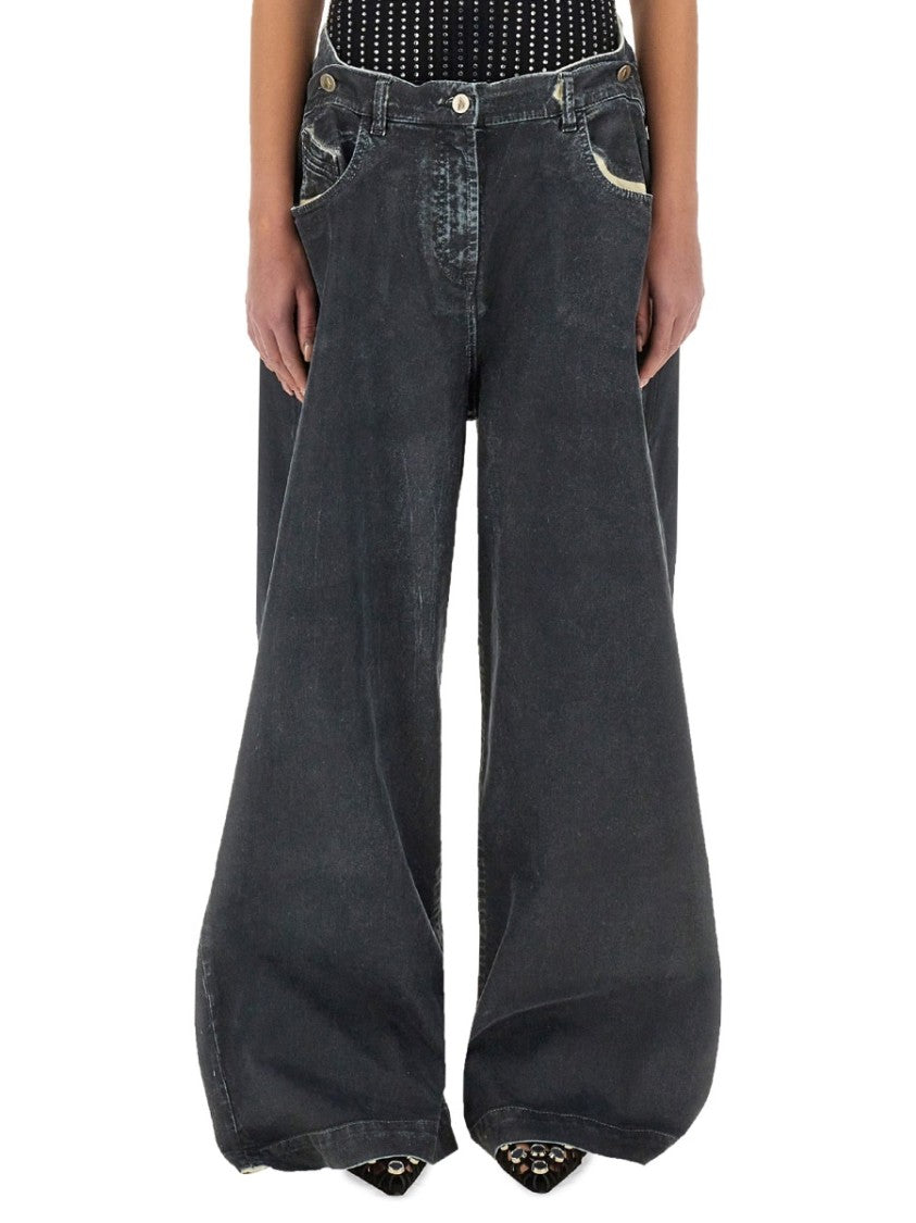 The Attico Long Pants "Navy Blue"