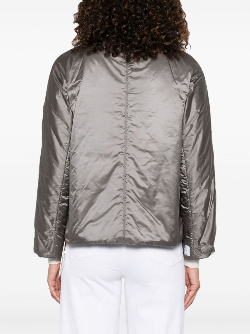 Max Mara Boxy Anthracite Grey Coat With Classic Collar