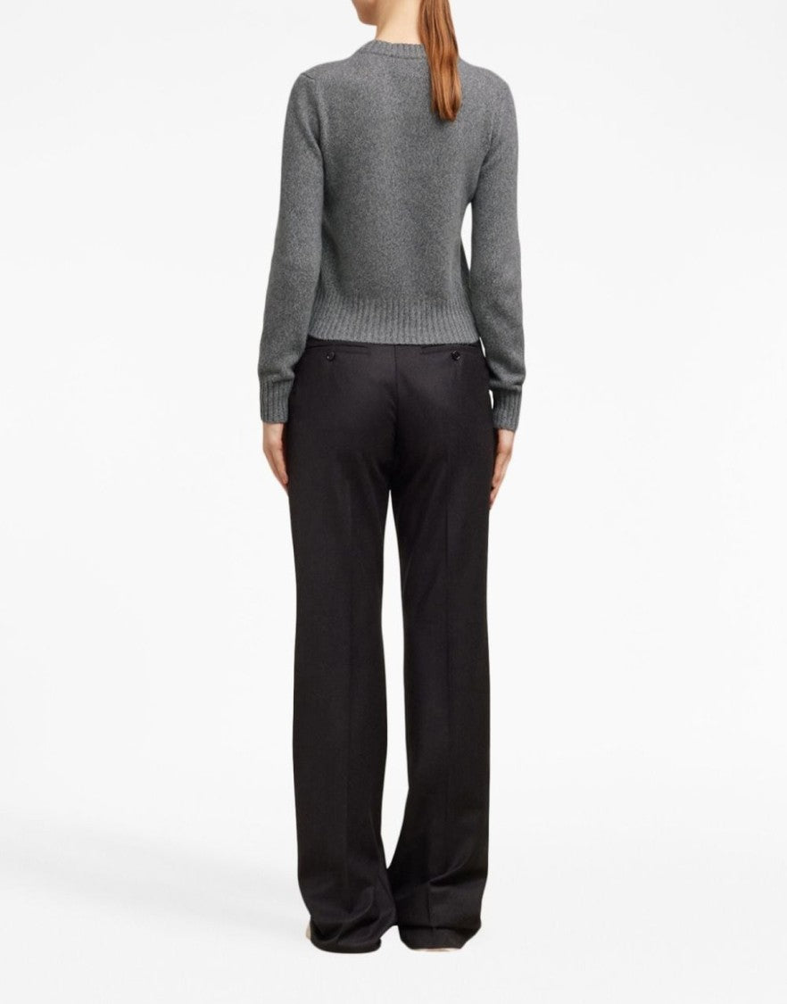 Ami De Coeur Logo Cashmere Blend Sweater