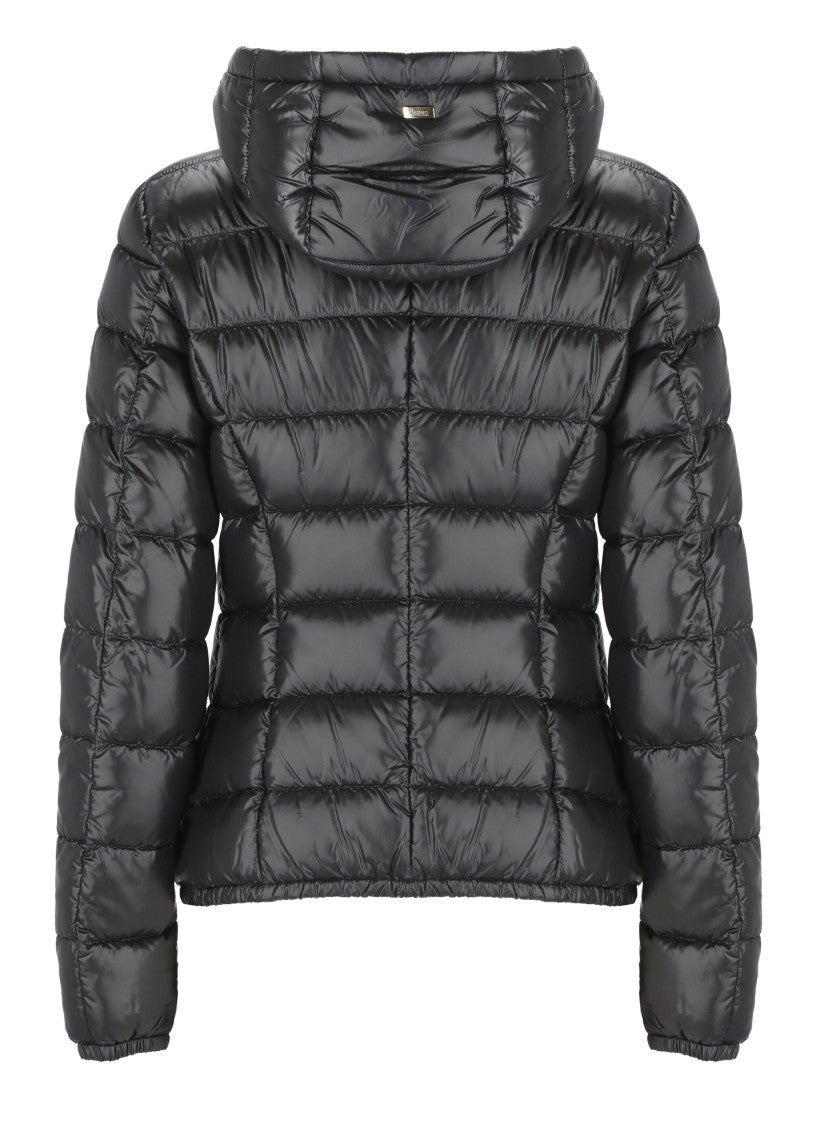 Herno Quilted Down Jacket With High Neck