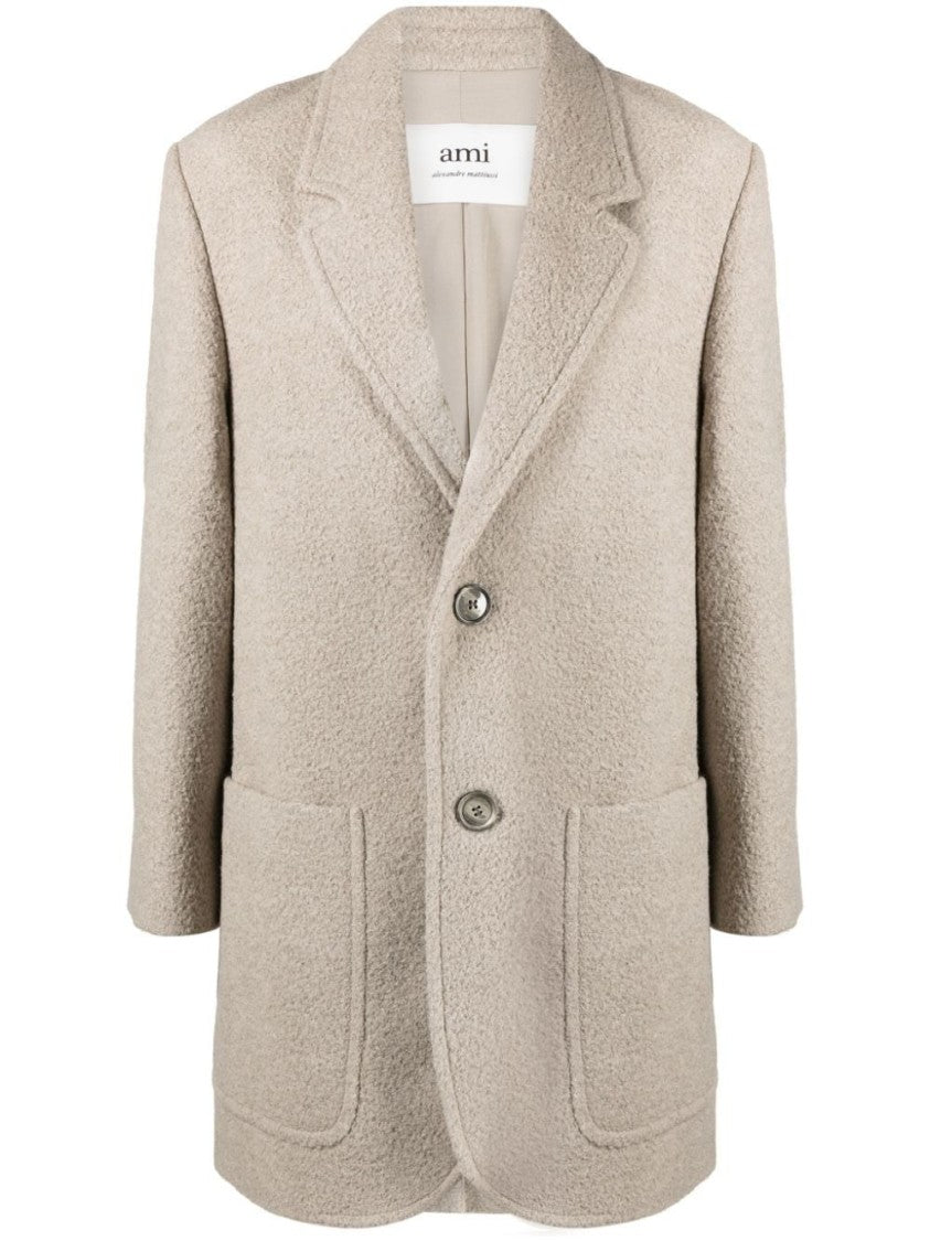 Ami Wool-Blend Bouclé Blazer