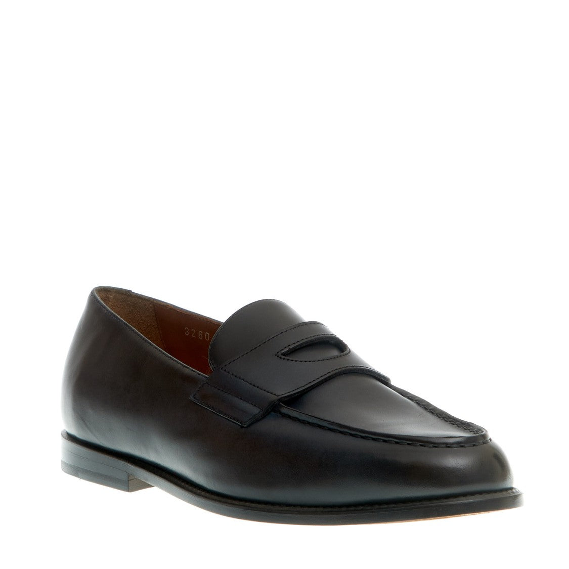 Doucal's Blue Leather Moccasin Leather Bottom