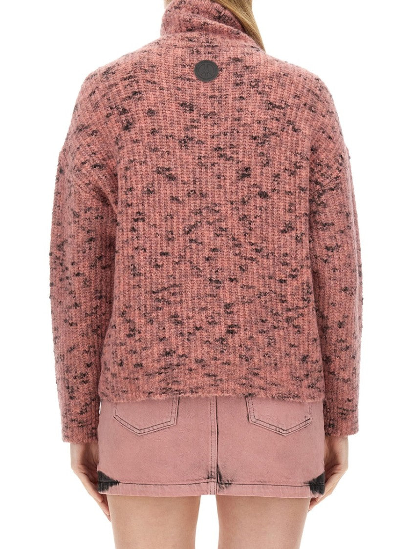 Moschino Textured Knit Turtleneck Shirt