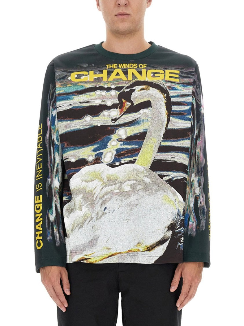 Burberry Swan Print T-Shirt