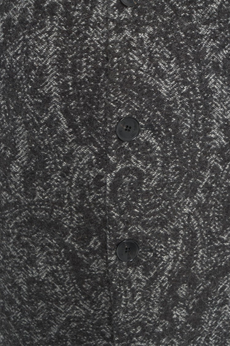 Etro Wool Blend Jacquard Coat