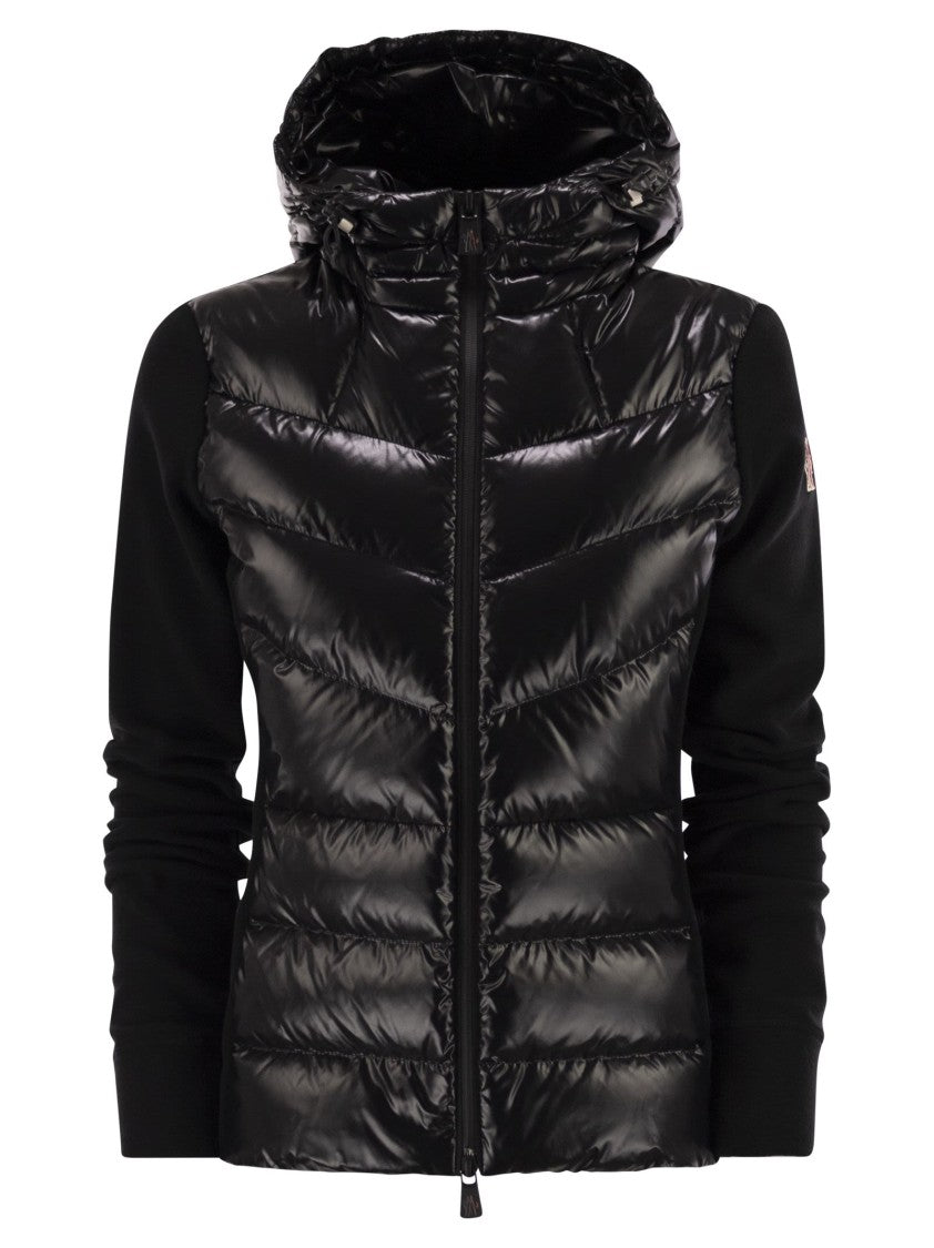 Moncler Grenoble Padded Fleece Sweatshirt With Zip And Hood