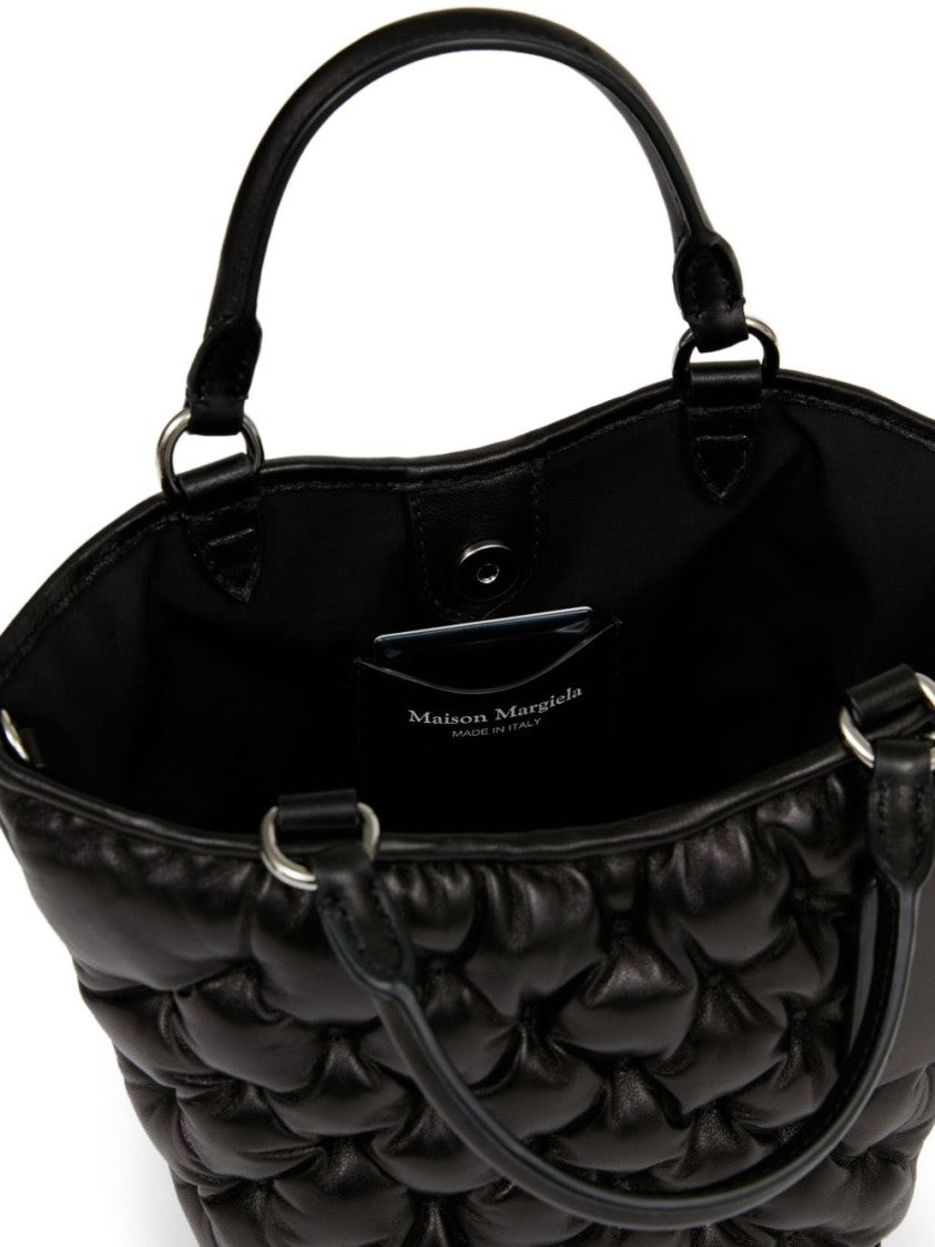 Maison Margiela Quilted Lambskin Handbag With Silver-Tone Hardware