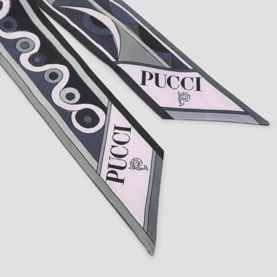 Pucci 5X120 Black And Pink Silk Bandeau