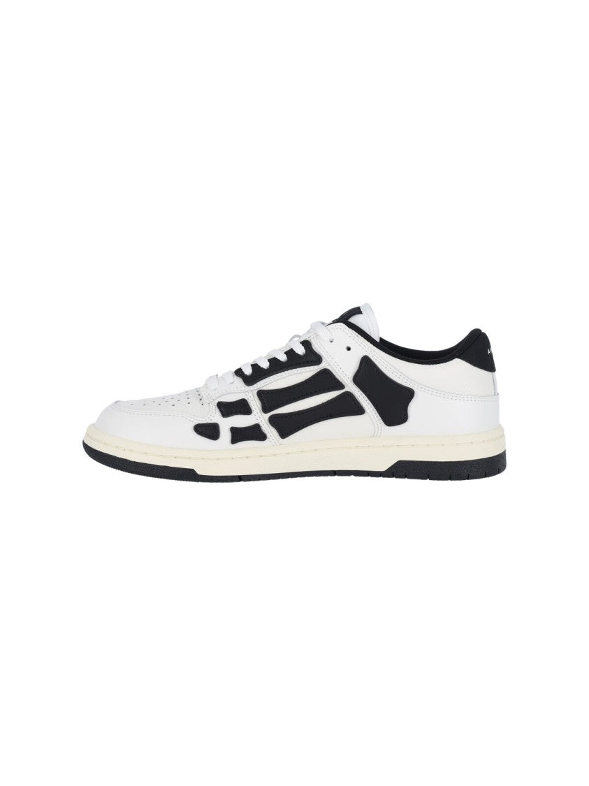 Amiri White Sneakers With Contrasting Overlays