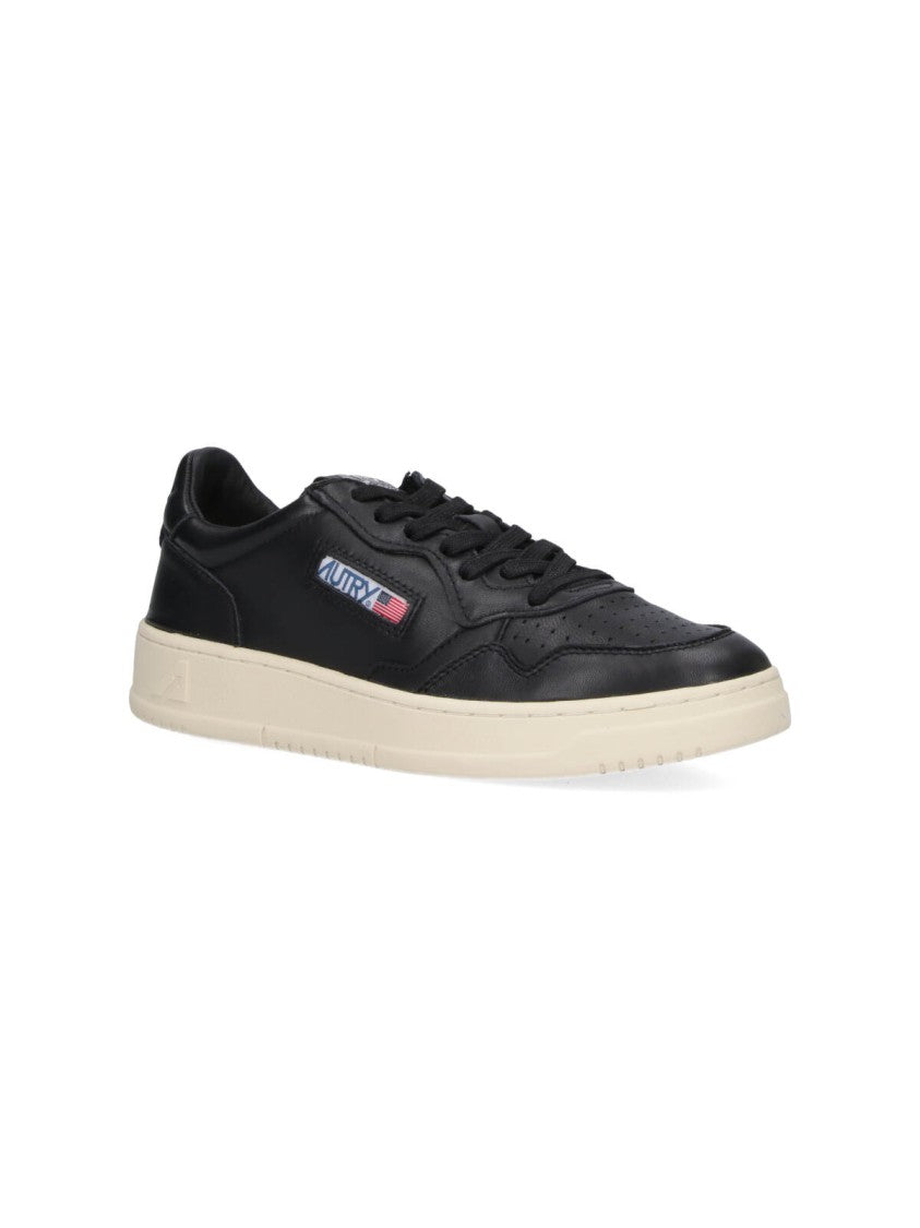 Autry Low-Top Nappa Leather Sneakers With Rounded Toe