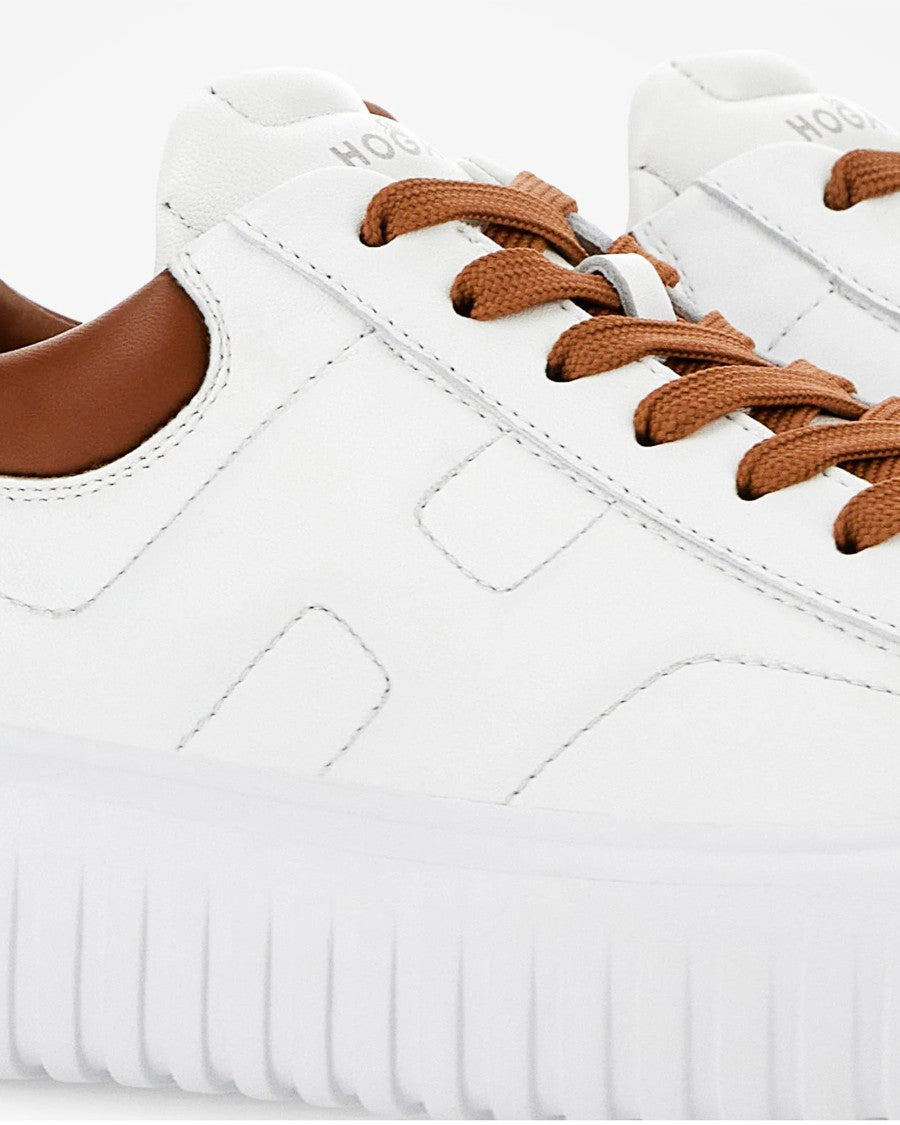 Hogan H-Stripes Sneakers White/Brown