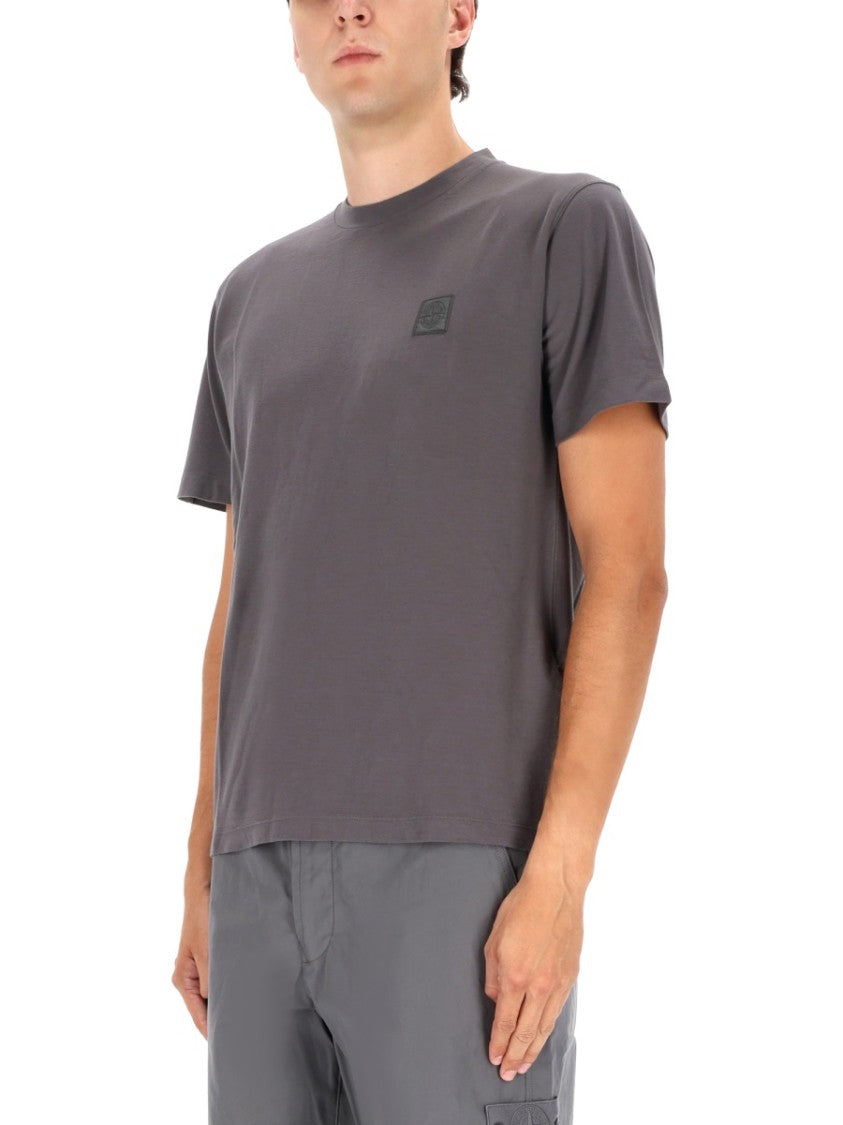 Stone Island Relaxed Fit Grey Crew Neck T-Shirt
