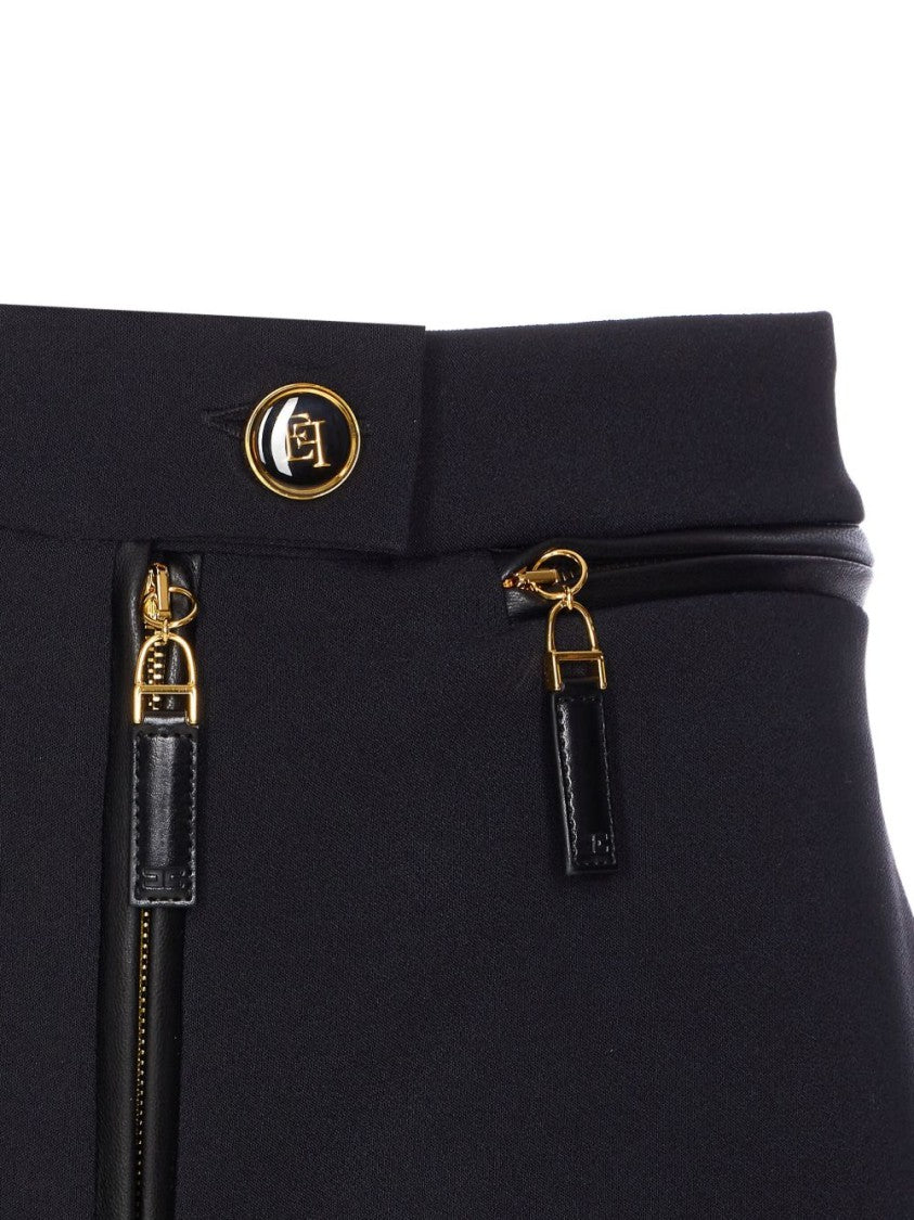 Elisabetta Franchi Mini Skirt With Front Slit