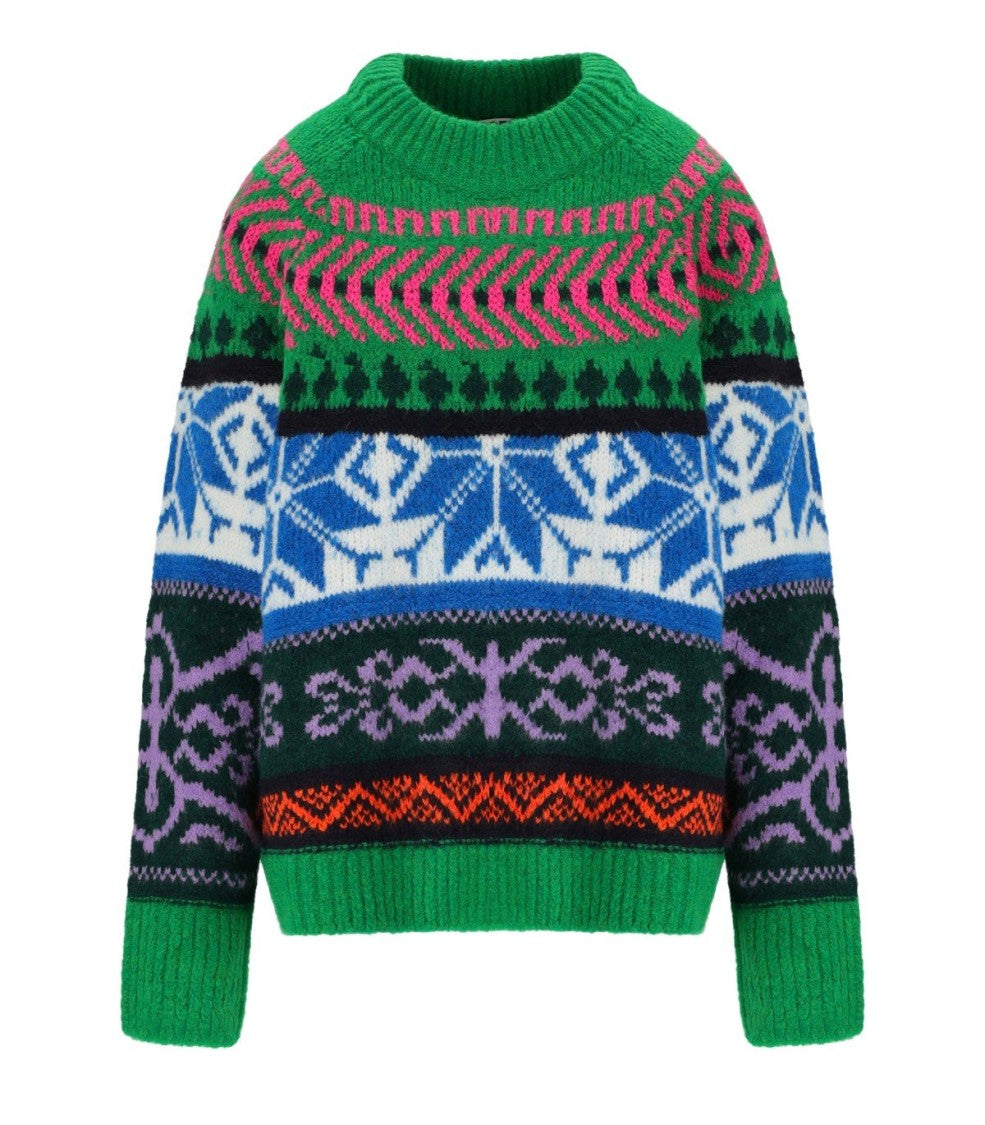 Essentiel Antwerp Irelando Green Crewneck Sweater