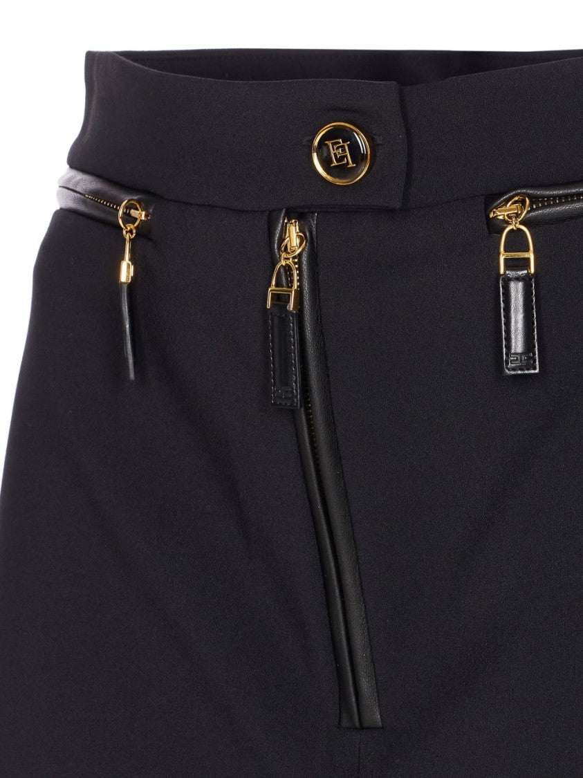 Elisabetta Franchi Mini Skirt With Front Slit