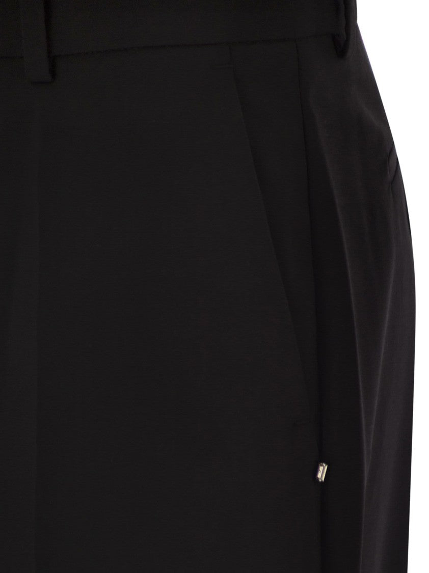 Sportmax Hangar - Pure Wool Flared Trousers