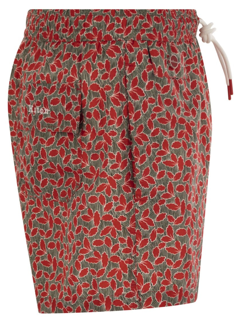 Kiton Patterned Beach Boxers