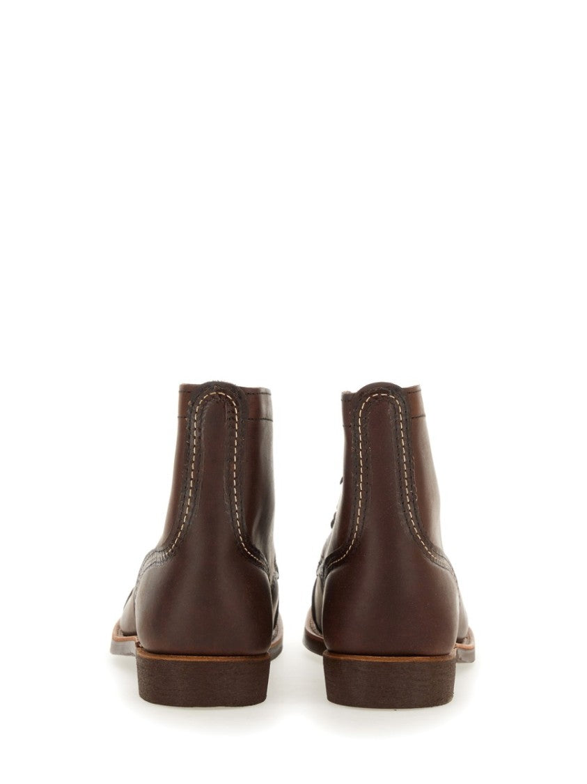 Red Wing Classic Brown Leather Lace-Up Boots