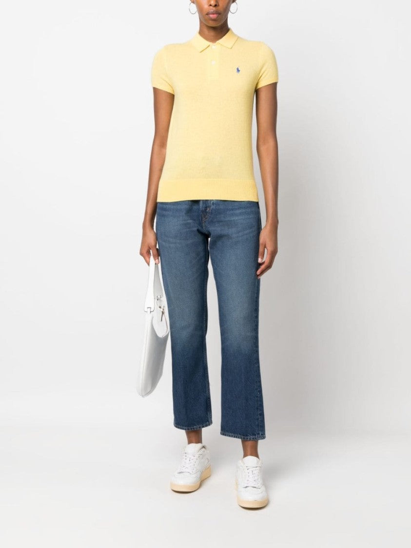 Polo Ralph Lauren High-Waisted Cropped Indigo Blue Denim Jeans