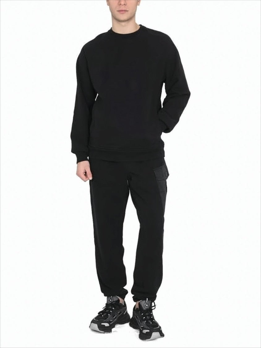 Ten C Relaxed Fit Long-Sleeve Top With Ribbed Cuffs