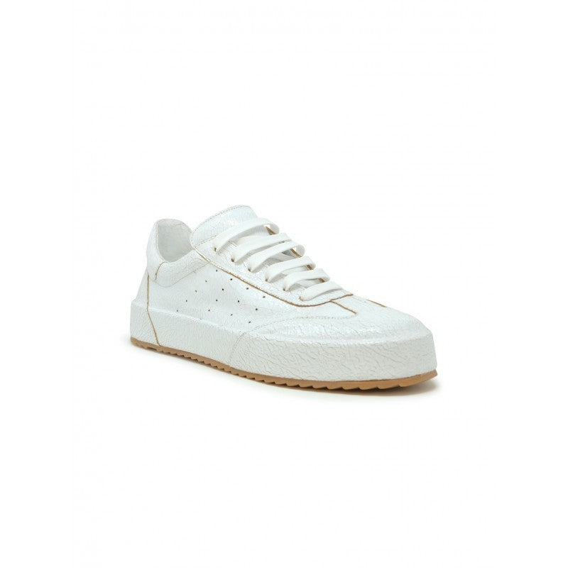 Roberto Del Carlo White Patent Leather Sneakers