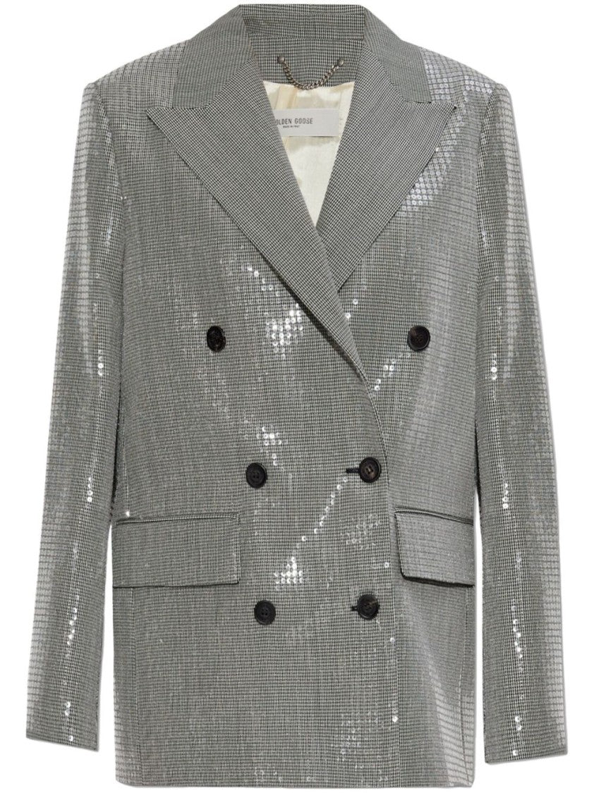 Golden Goose Micro Pied De Poule Check Blazer