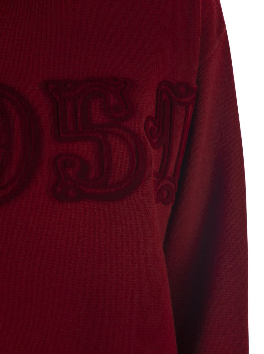Max Mara Fido - Monogram Pullover In Wool And Cashmere