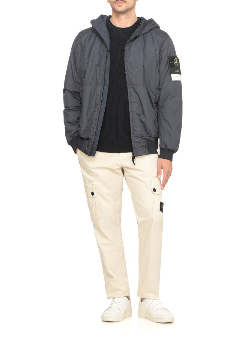 Stone Island Dark Blue Wool Sweater