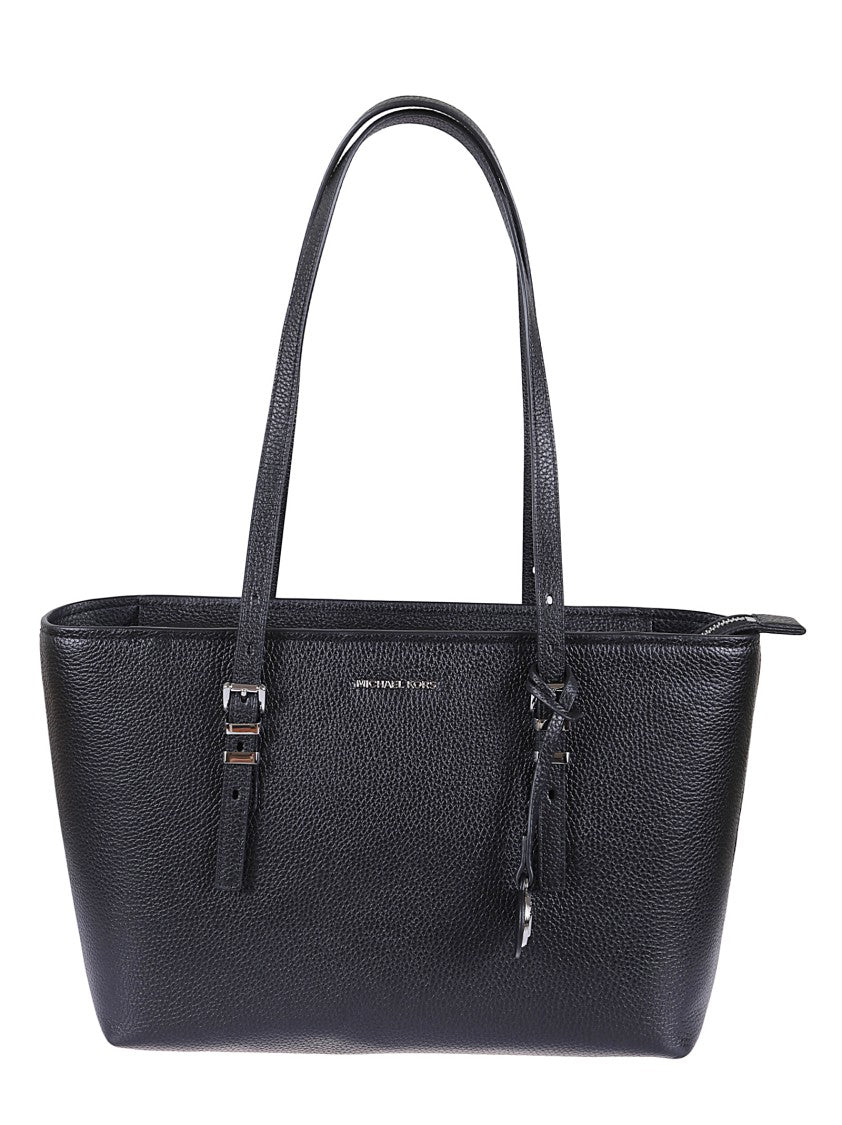 Michael Kors Textured Hammered Leather Shoulder Bag With Silver Accents