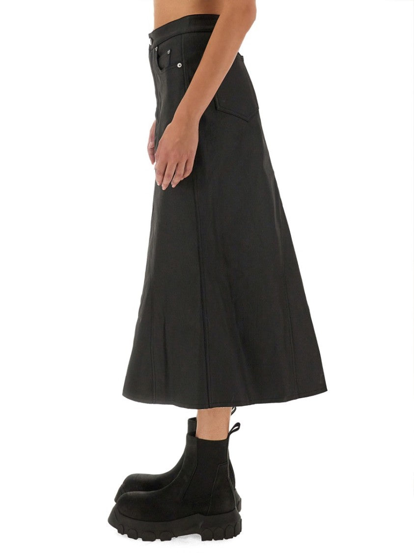 Rick Owens Denim Skirt