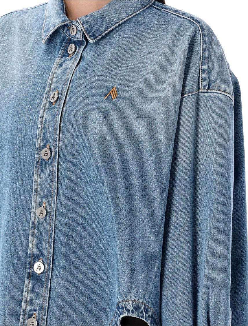 The Attico Diana Shirt Denim