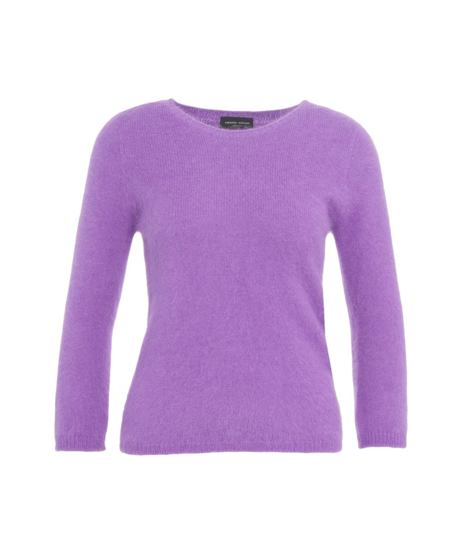 Roberto Collina Wool Blend Sweater With Classic Round Neckline And Long Sleeves