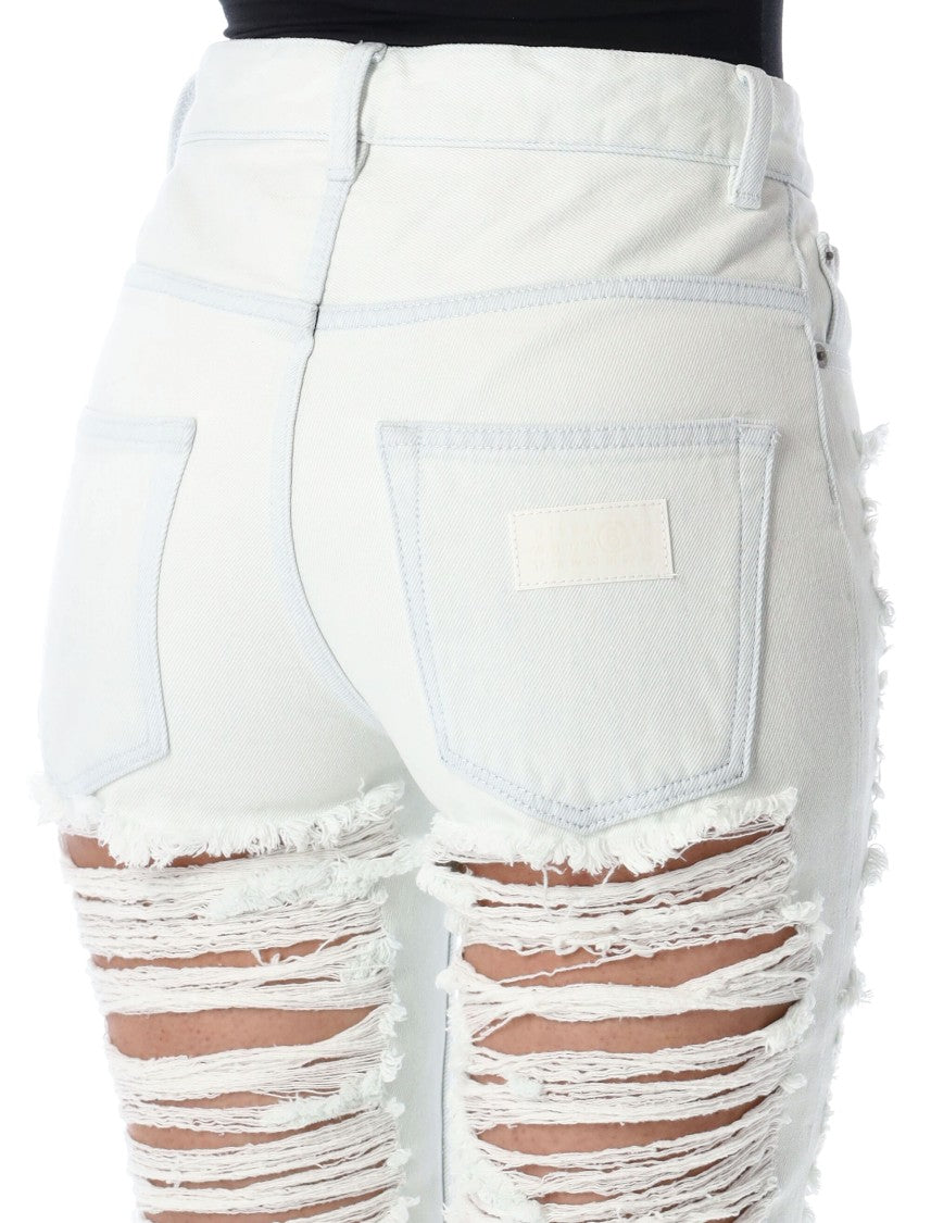 Mm6 By Maison Margiela Skinny Denim Broken