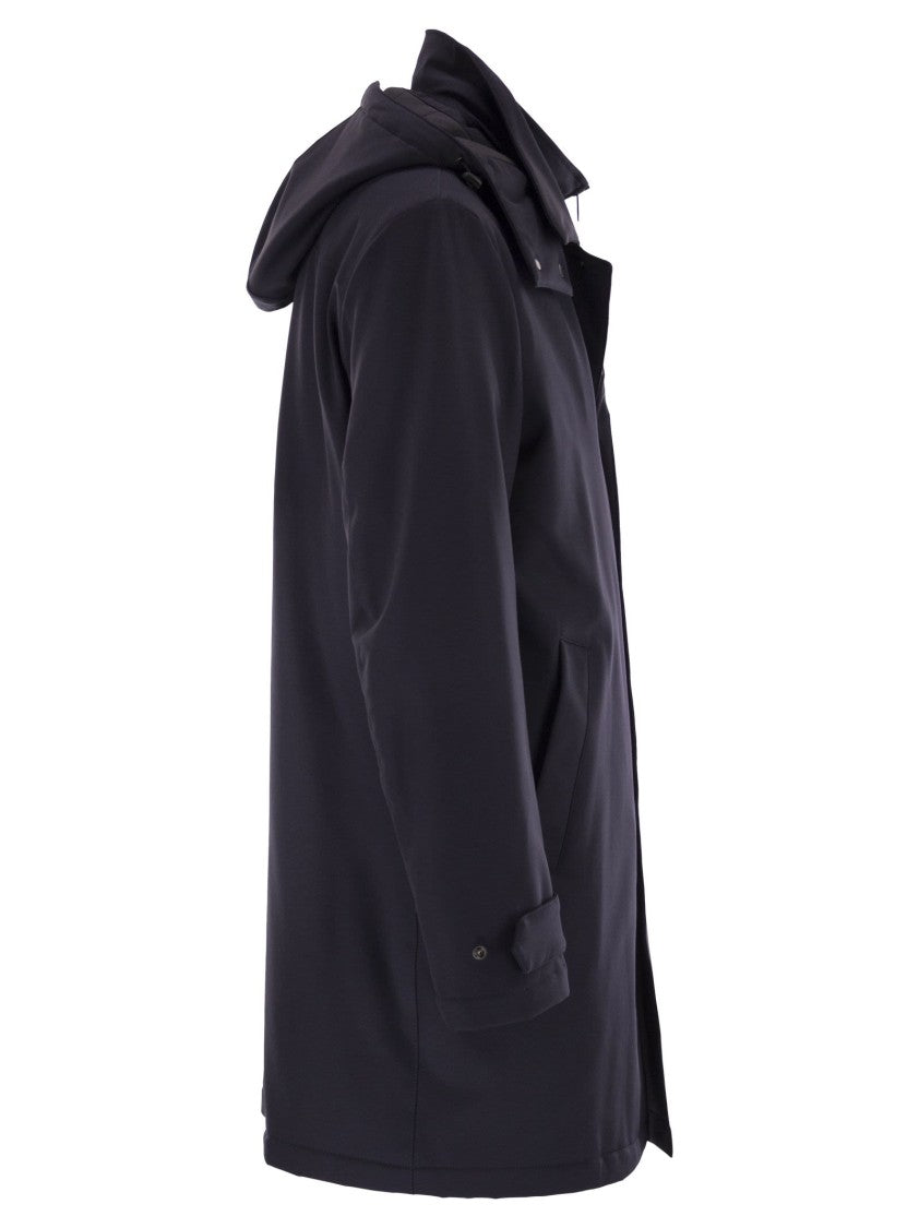 Fay Morning Coat Travel In Jersey Stretch