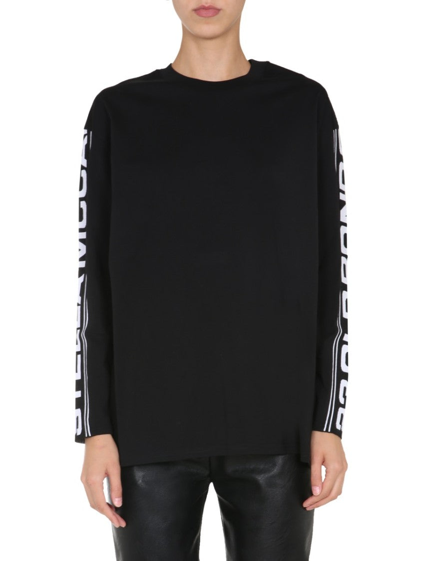 Stella Mccartney Long-Sleeve Graphic Round Neck T-Shirt