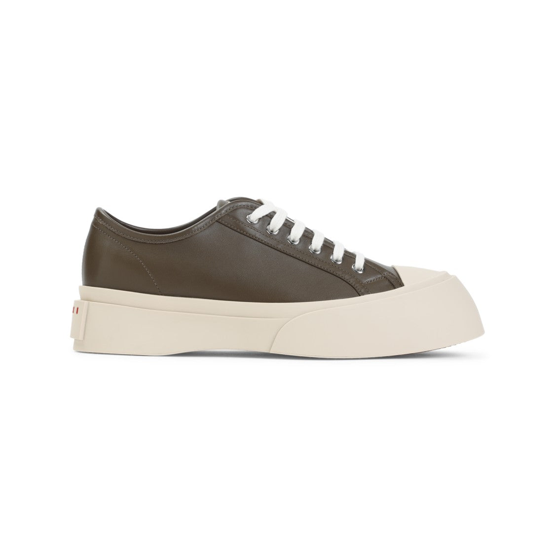 Marni Pablo Green Calf Leather Sneakers