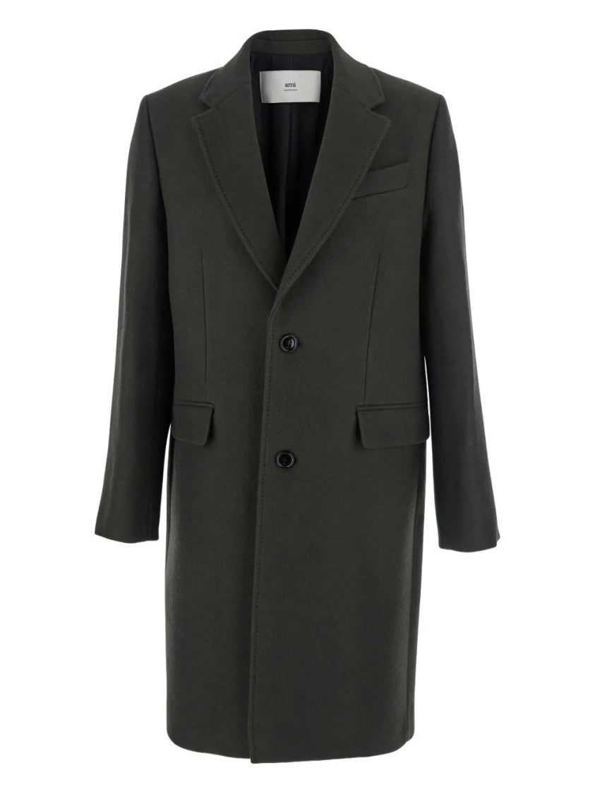 Ami Single-Breasted Coat